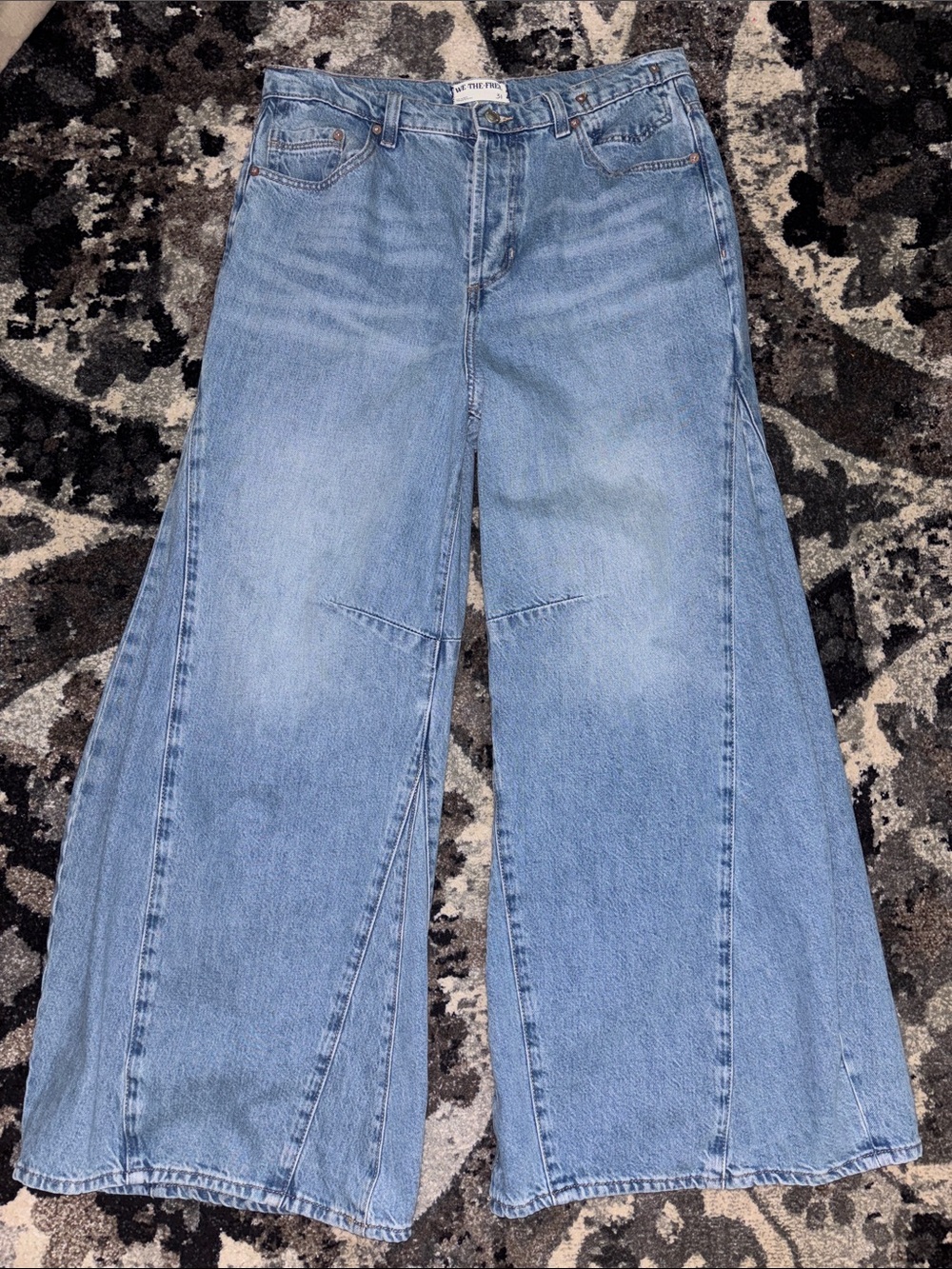 Free People We the Free Eden Slouchy Wide Leg Jeans